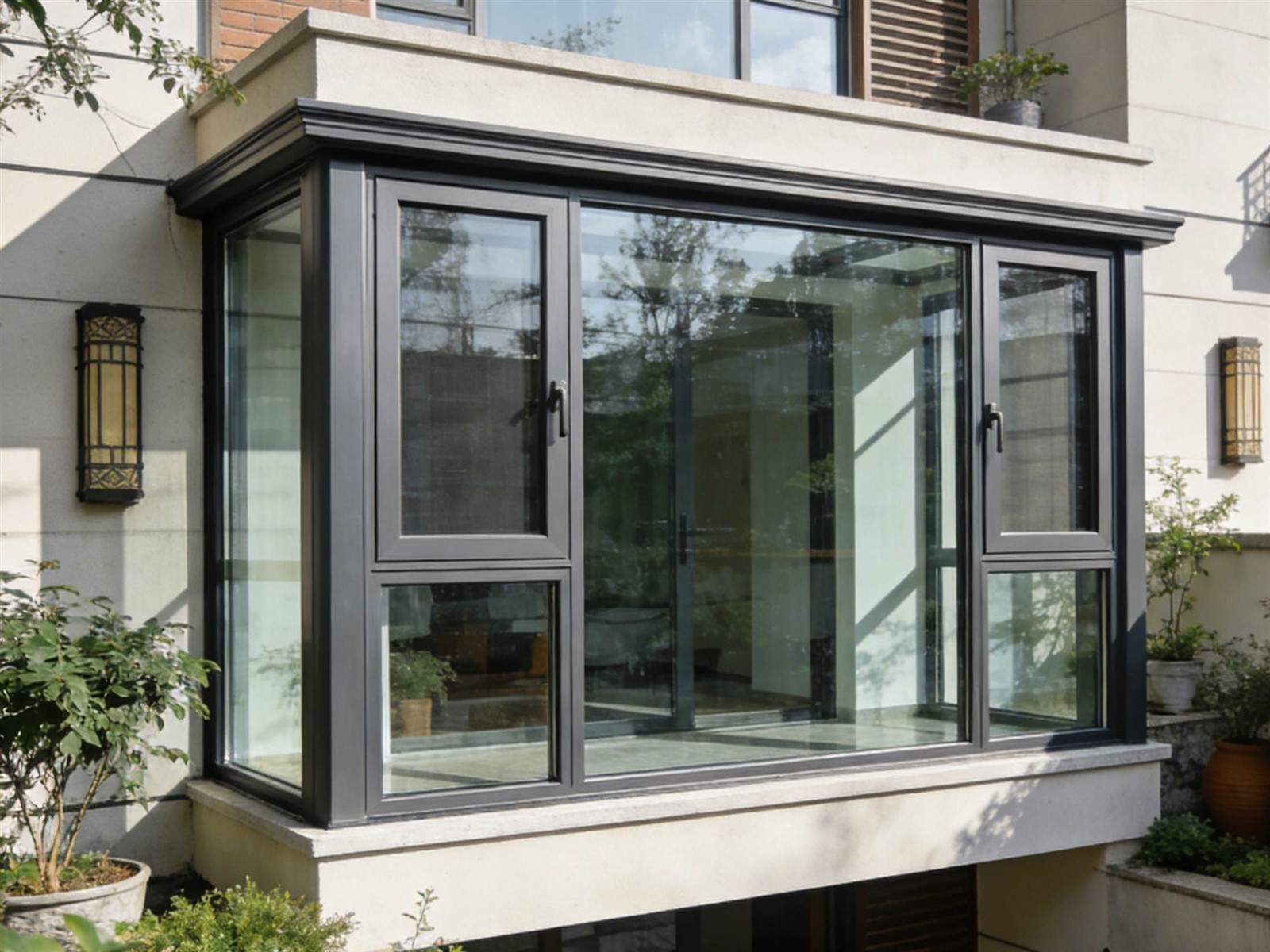 Modern multi-unit project showing uniform aluminum window performance Modern multi-unit project showing uniform aluminum window performance